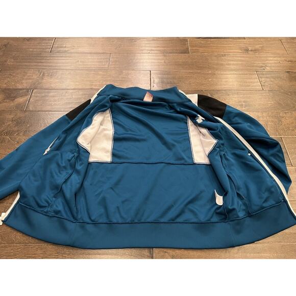 Nike Mens AIR Time 2.0 Basketball Turquoise Full Zip Jacket Size M 588812-393 - Picture 5 of 10